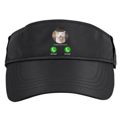 Freaky Department Funny Cat Meme Adult Drive Performance Visor