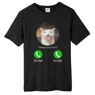 Freaky Department Funny Cat Meme Tall Fusion ChromaSoft Performance T-Shirt