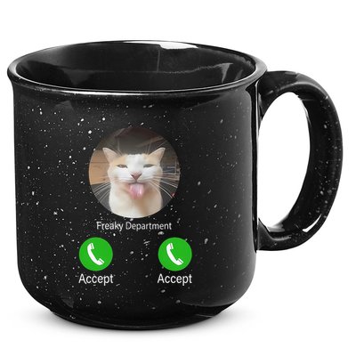 Freaky Department Funny Cat Meme 15oz Campfire Ceramic Mug
