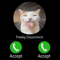 Freaky Department Funny Cat Meme Drawstring Bag