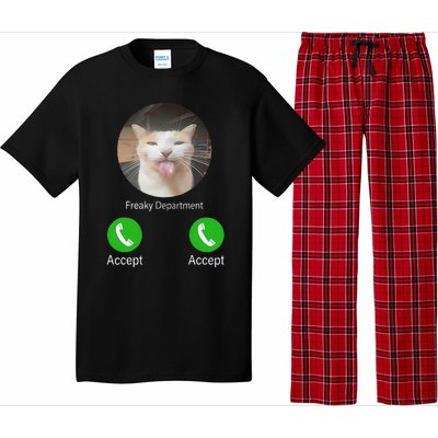 Freaky Department Funny Cat Meme Pajama Set