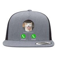 Freaky Department Funny Cat Meme Flat Bill Trucker Hat