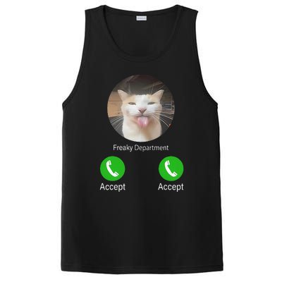 Freaky Department Funny Cat Meme PosiCharge Competitor Tank