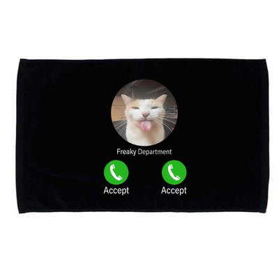 Freaky Department Funny Cat Meme Microfiber Hand Towel