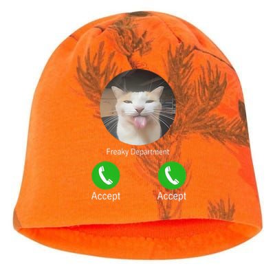 Freaky Department Funny Cat Meme Kati - Camo Knit Beanie