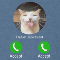 Freaky Department Funny Cat Meme Garment-Dyed Sweatshirt