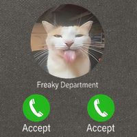 Freaky Department Funny Cat Meme Cotton Canvas Backpack