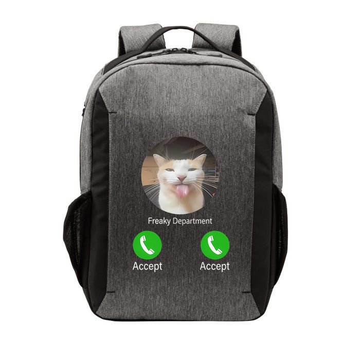 Freaky Department Funny Cat Meme Vector Backpack