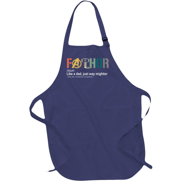 Fathor Definition Father's Day Gift Viking Hero Full-Length Apron With Pockets