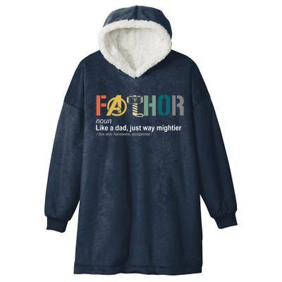 Fathor Definition Father's Day Gift Viking Hero Hooded Wearable Blanket