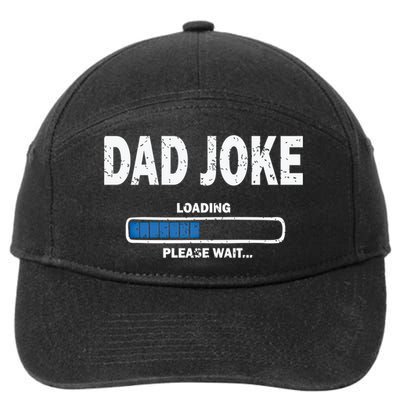 Fathers Day Funny Dad Joke Loading Gift 7-Panel Snapback Hat