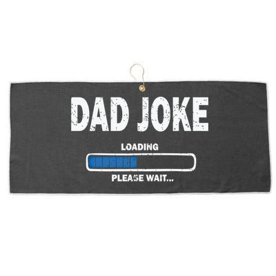 Fathers Day Funny Dad Joke Loading Gift Large Microfiber Waffle Golf Towel
