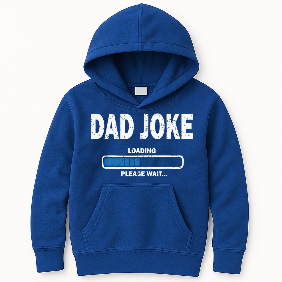 Fathers Day Funny Dad Joke Loading Gift Kids Hoodie