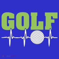 Father's Day Funny Heartbeat Golf Gift For Dad Tank Top