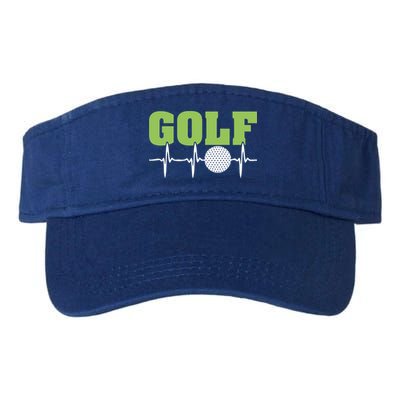 Father's Day Funny Heartbeat Golf Gift For Dad Visor