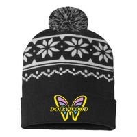 Funny Dollywood USA-Made Snowflake Beanie