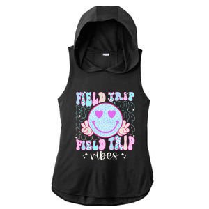 Field Day Field Trip Vibes Fun Day Groovy Teacher Student Ladies PosiCharge Tri-Blend Wicking Draft Hoodie Tank