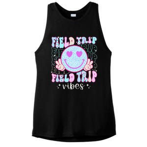 Field Day Field Trip Vibes Fun Day Groovy Teacher Student Ladies PosiCharge Tri-Blend Wicking Tank