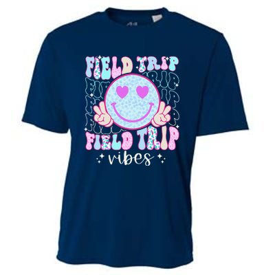 Field Day Field Trip Vibes Fun Day Groovy Teacher Student Cooling Performance Crew T-Shirt