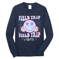 Field Day Field Trip Vibes Fun Day Groovy Teacher Student Long Sleeve Shirt