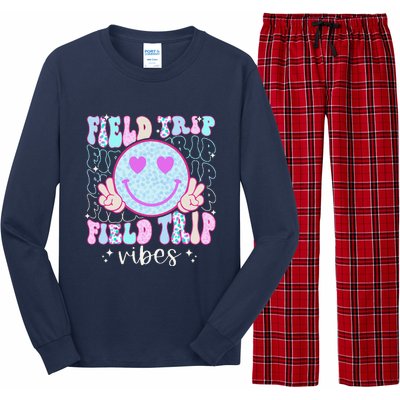 Field Day Field Trip Vibes Fun Day Groovy Teacher Student Long Sleeve Pajama Set