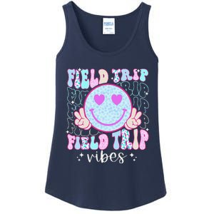 Field Day Field Trip Vibes Fun Day Groovy Teacher Student Ladies Essential Tank