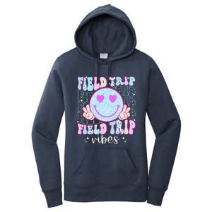 Field Day Field Trip Vibes Fun Day Groovy Teacher Student Women's Pullover Hoodie