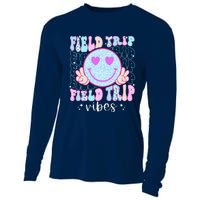 Field Day Field Trip Vibes Fun Day Groovy Teacher Student Cooling Performance Long Sleeve Crew