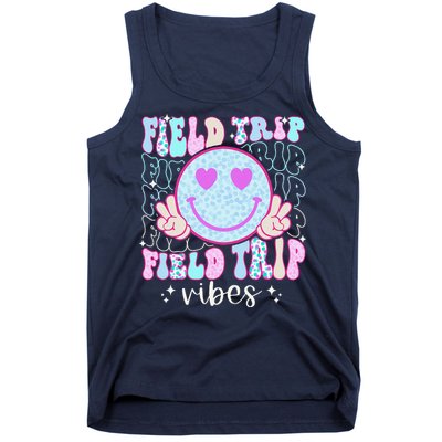 Field Day Field Trip Vibes Fun Day Groovy Teacher Student Tank Top