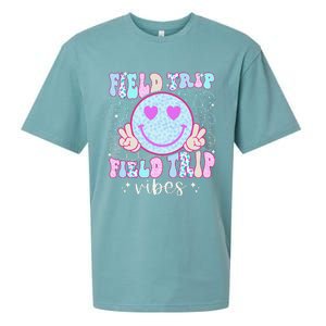 Field Day Field Trip Vibes Fun Day Groovy Teacher Student Sueded Cloud Jersey T-Shirt