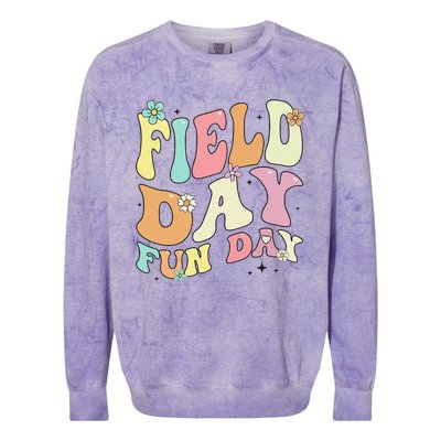 Field Day Fun Day 2024 Field Day For Teacher Colorblast Crewneck Sweatshirt