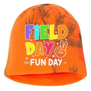 Field Day Fun Day Funny For Teacher Field Day 2024 Kati - Camo Knit Beanie