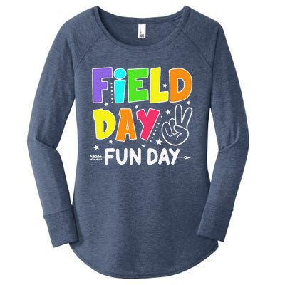 Field Day Fun Day Funny For Teacher Field Day 2024 Women's Perfect Tri Tunic Long Sleeve Shirt