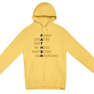 Father Day Funny T Design Premium Pullover Hoodie