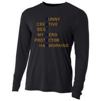 Father Day Funny T Design Cooling Performance Long Sleeve Crew