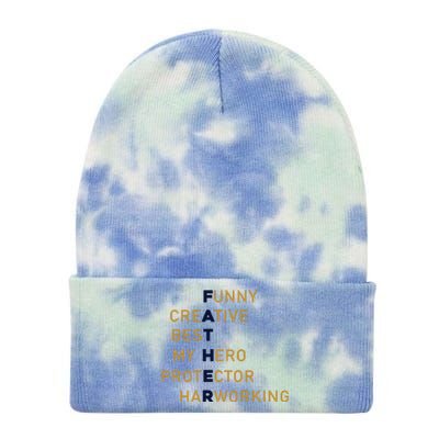 Father Day Funny T Design Tie Dye 12in Knit Beanie