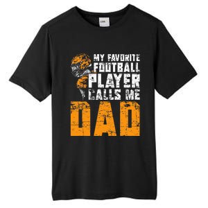 Fathers Day Football Player Dad American Sport Football Tall Fusion ChromaSoft Performance T-Shirt