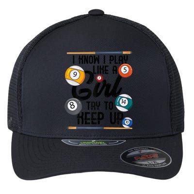 Father's Day Funny Artistic Billiards Gift For Dad Flexfit Unipanel Trucker Cap