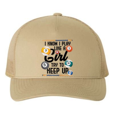 Father's Day Funny Artistic Billiards Gift For Dad Yupoong Adult 5-Panel Trucker Hat