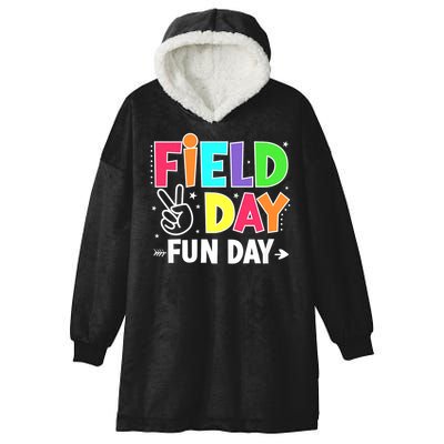 Field Day Fun Day Funny For Teacher Kids Field Day 2025 Hooded Wearable Blanket