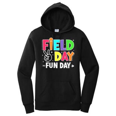 Field Day Fun Day Funny For Teacher Kids Field Day 2025 Women's Pullover Hoodie