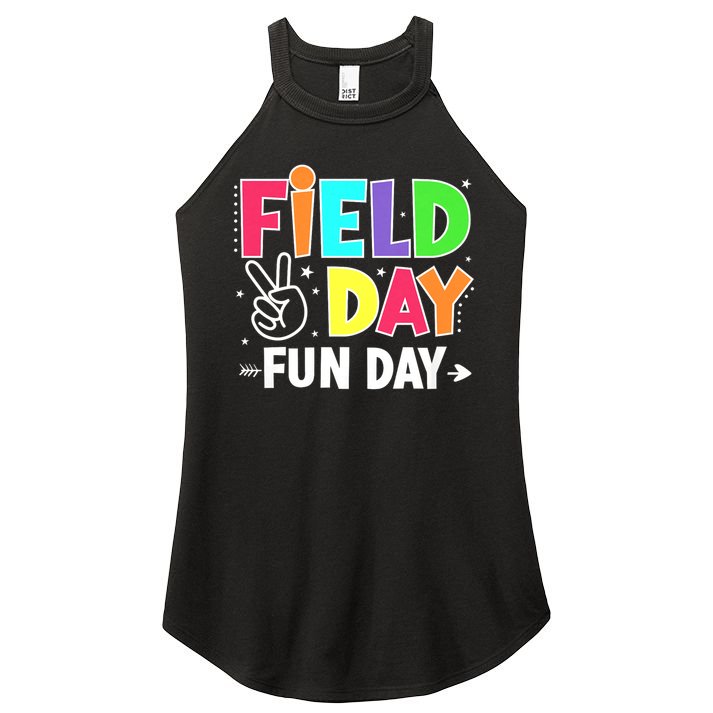 Field Day Fun Day Funny For Teacher Kids Field Day 2025 Women's Perfect Tri Rocker Tank