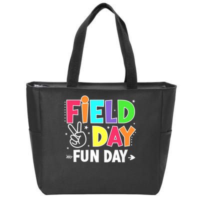 Field Day Fun Day Funny For Teacher Kids Field Day 2025 Zip Tote Bag