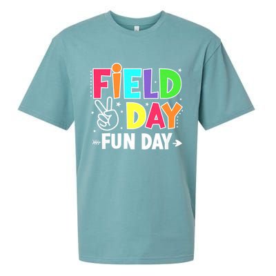 Field Day Fun Day Funny For Teacher Kids Field Day 2025 Sueded Cloud Jersey T-Shirt