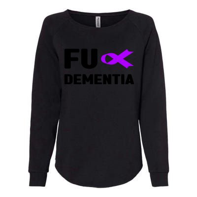 Fuck Detia Funny Gift Fuck Alzheimer's Detia Awareness Gift Womens California Wash Sweatshirt