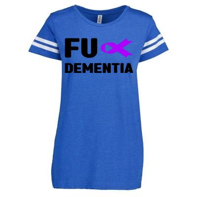 Fuck Detia Funny Gift Fuck Alzheimer's Detia Awareness Gift Enza Ladies Jersey Football T-Shirt