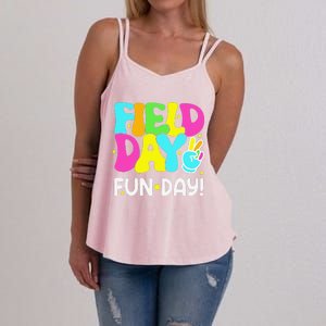 Field Day Fun Day Last Day Of School Teacher Student Women's Strappy Tank