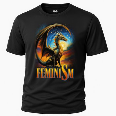 Feminism Dragon Fantasy Cooling Performance Crew T-Shirt