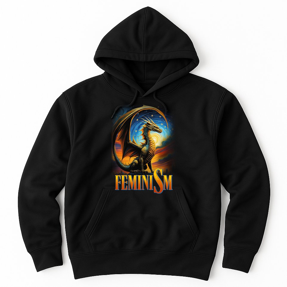 Feminism Dragon Fantasy Hoodie