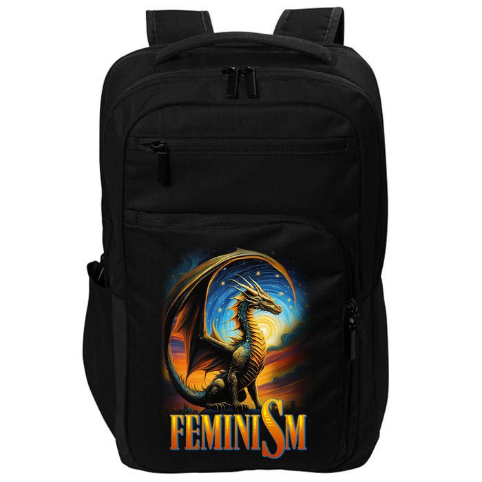 Feminism Dragon Fantasy Impact Tech Backpack